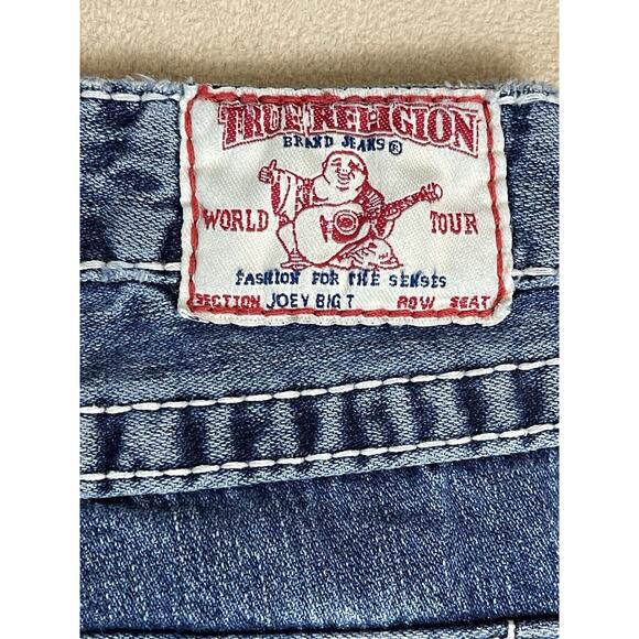 True Religion‎ Jeans Adult 30 Blue Joey Big T Flared Leg Denim Casual Womens - Picture 12 of 15